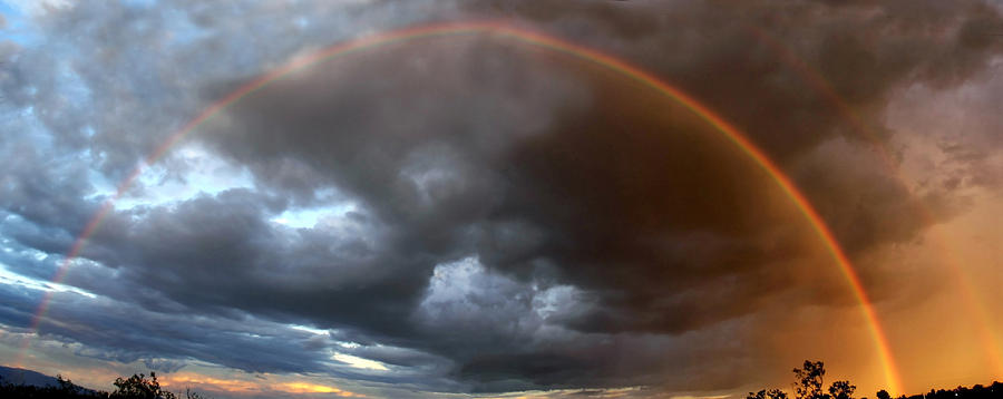 Double Rainbow Photograph by Elaine Malott
