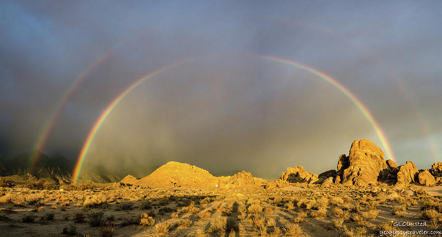 Double rainbow gold Photograph by Gaelyn Olmsted