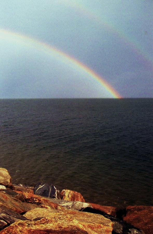 Double rainbow Photograph by John Scates