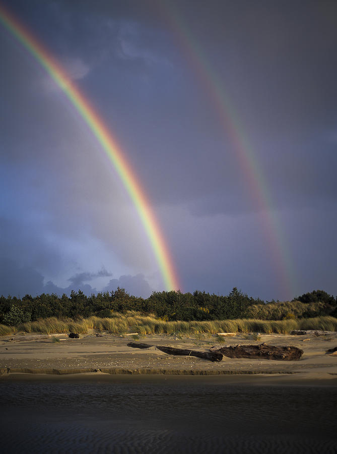 Double Rainbow Photograph by Robert Potts