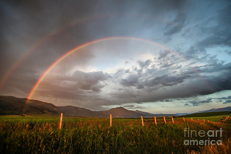 Double Rainbow, Swan Valley Photograph by Bret Barton