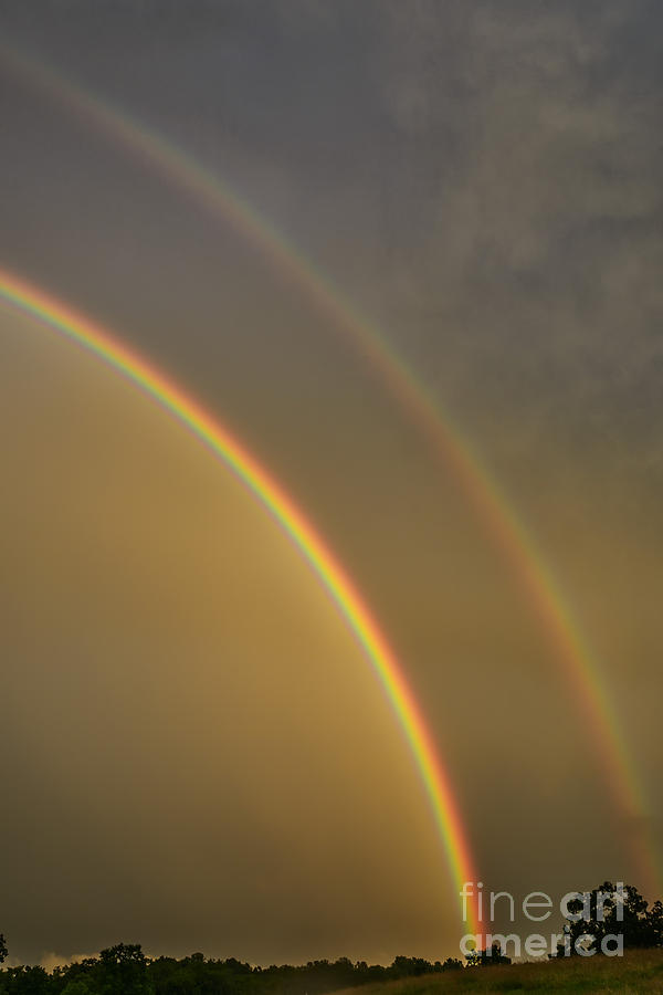 Sunset Photograph - Double Rainbow  by Thomas R Fletcher