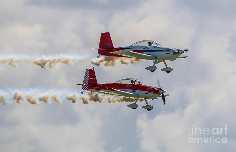 Double Stunt Planes Photograph by Tom Claud