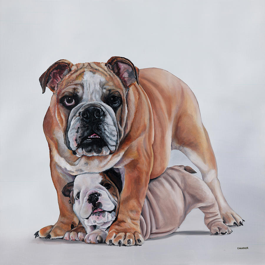 Double Trouble Painting by Gail Chandler