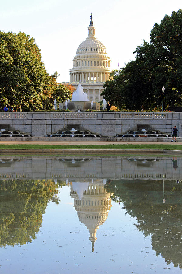 Double Vision At The United States Capitol Photograph by Cora Wandel