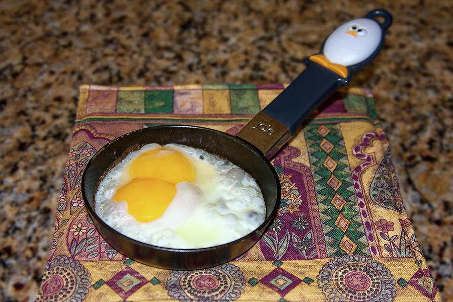 Double Yolk Egg Photograph by Sally Weigand