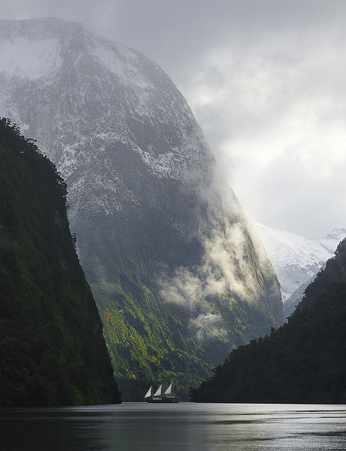 Ship Photograph - Doubtful Sound by Barry Culling