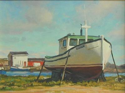 Cape Breton Highlands National Park Painting - Dougies Pride Cape Breton Highlands National Park Canada by Tony Bianco Cape Breton Highlands National Park Painting - Dougies Pride Cape Breton Highlands National Park Canada by Tony Bianco