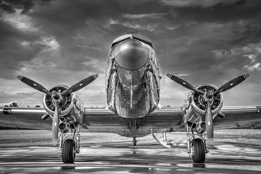 Vintage Photograph - Douglas DC3 by Phil And Karen Rispin