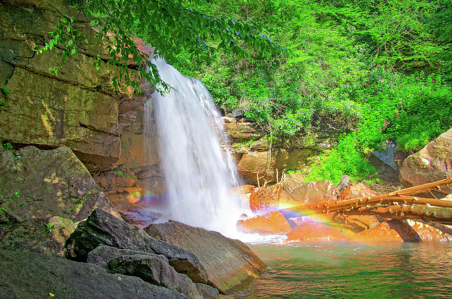 Tioga Falls near Louisville KY Beach Towel by Ina Kratzsch - Fine