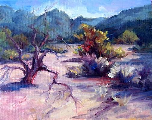 Dove Mountain Wash Painting by Geri Acosta - Fine Art America