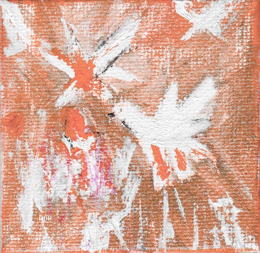 Dove Tinted Red Painting by Deborah D Russo