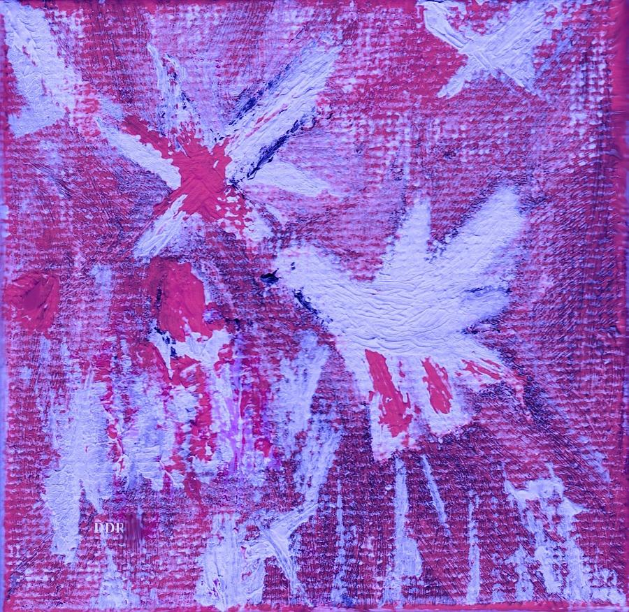 Dove Tinted Violet Painting by Deborah D Russo