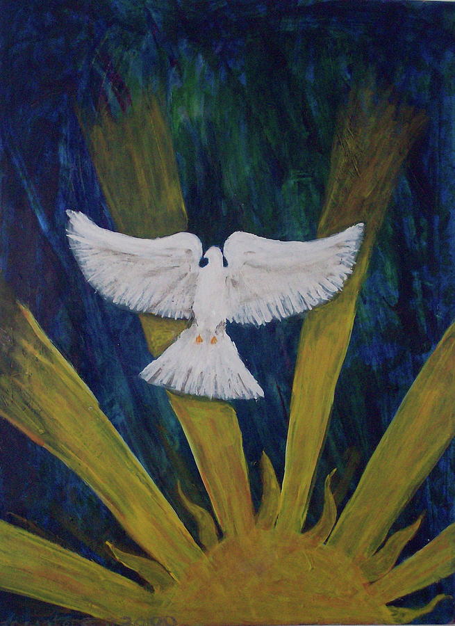 sun dove painting