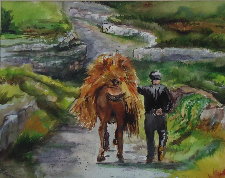Down a Country Lane Painting by Charme Curtin