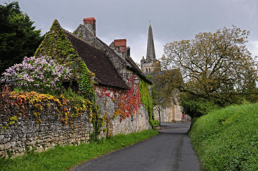 Down a French Country Lane in Spring Photograph by Dave Mills