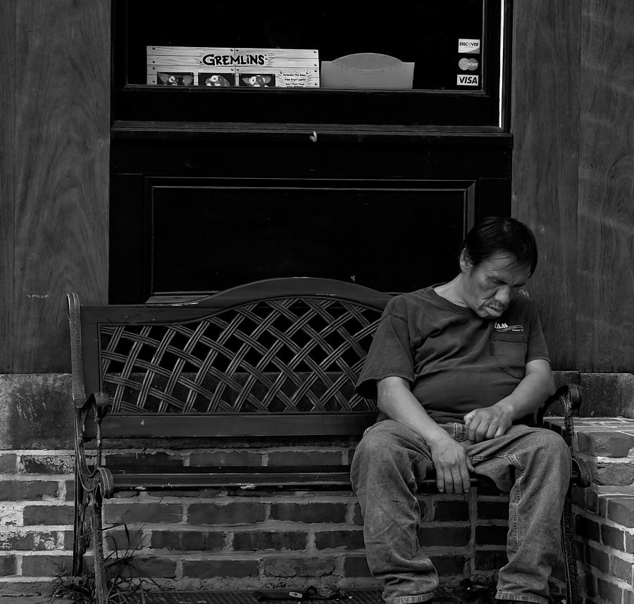 Baltimore Photograph - Down and Out in Baltimore by Brian Murphy