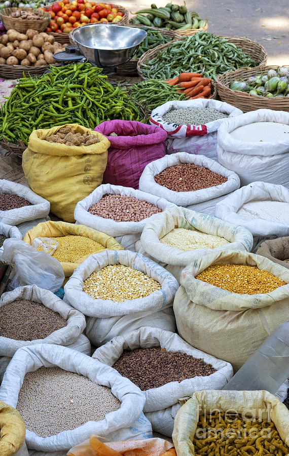 Indian Photograph - Down At The Market by Tim Gainey Indian Photograph - Down At The Market by Tim Gainey