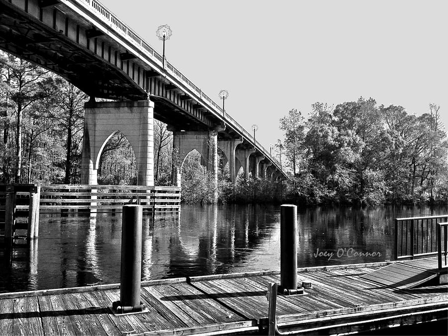 Down By The Bridge Black and White Photograph by Joey OConnor Photography