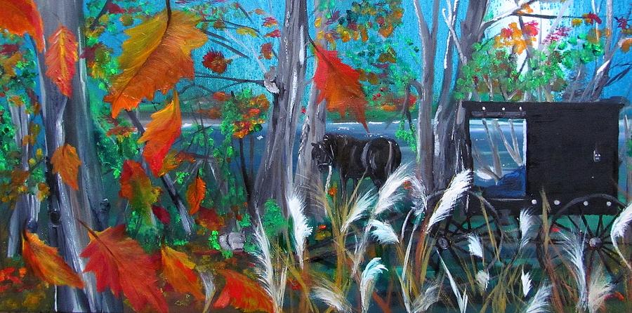 Down by the River Painting by Susan Voidets