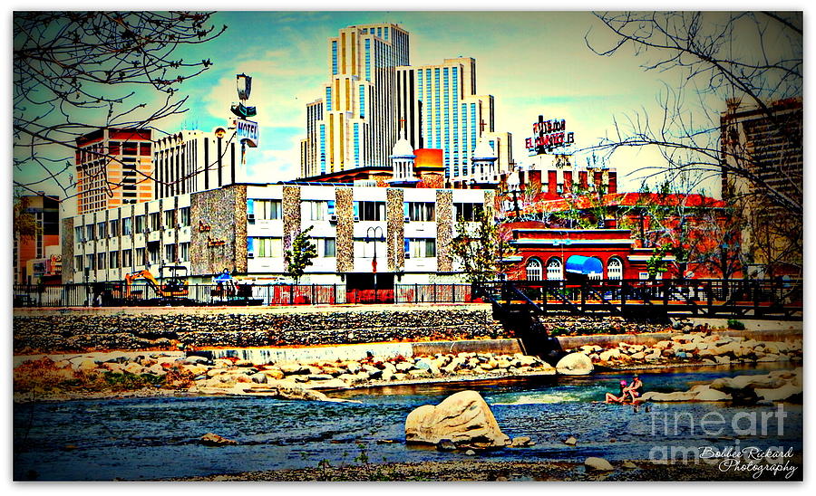 Reno Photograph - Down By the Truckee River  by Bobbee Rickard
