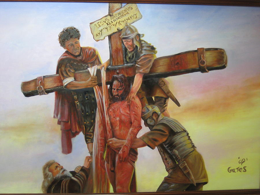 Jesus Christ Painting - Down From The Cross by Todd  Gates
