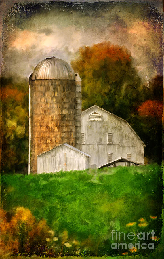 Farm Digital Art - Down On The Farm by Lois Bryan