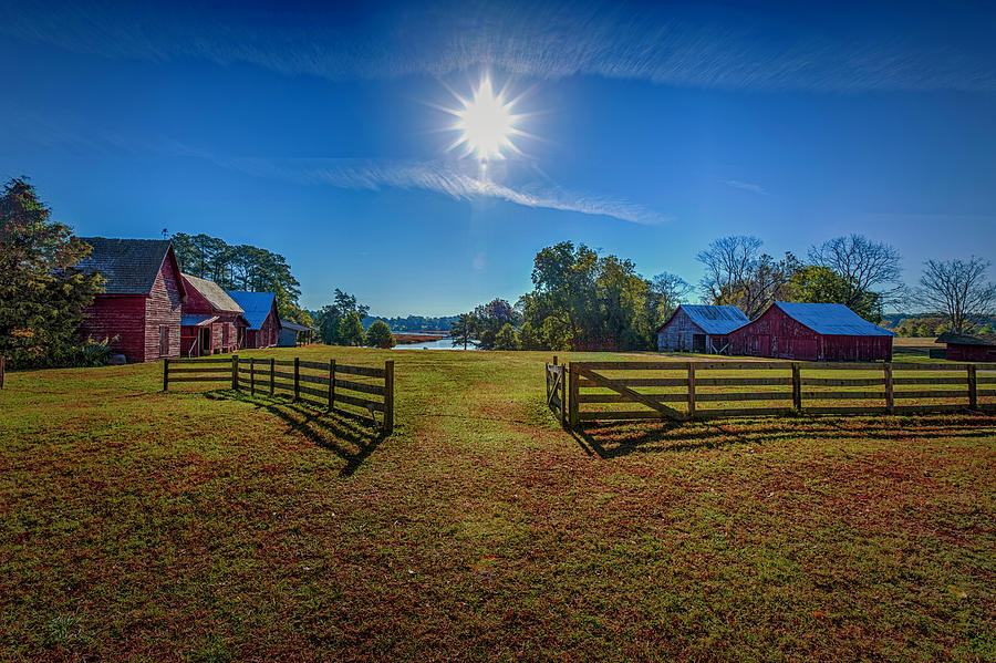 Barn Photograph - Down on the Farm by Pete Federico