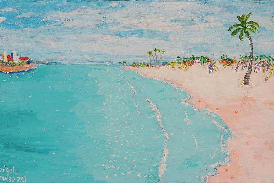 Beach Painting - Down on the Island by Angela Annas