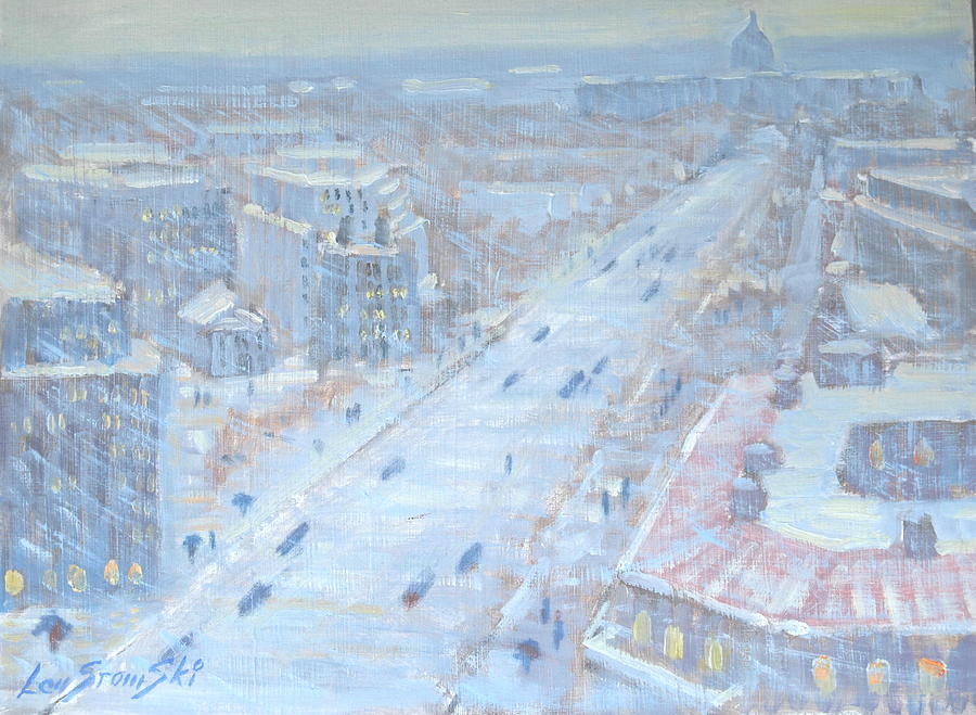 Down Pennsylvania Avenue Painting by Len Stomski