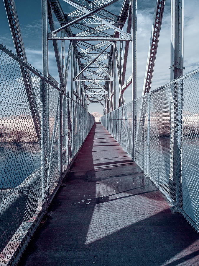 Bridge Photograph - Down the Bridge by Greg Nyquist