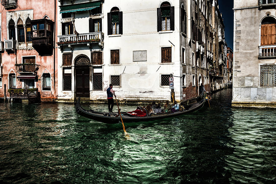 Down the Venice Canal Photograph by M G Whittingham