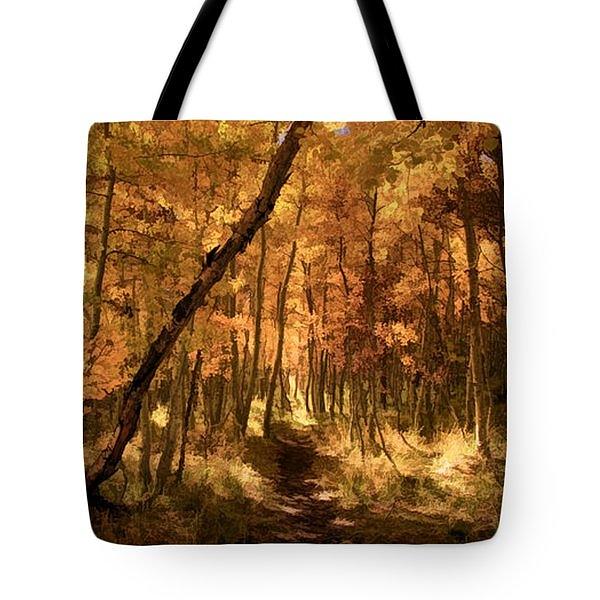Down The Golden Path - Tote Photograph by Donna Kennedy