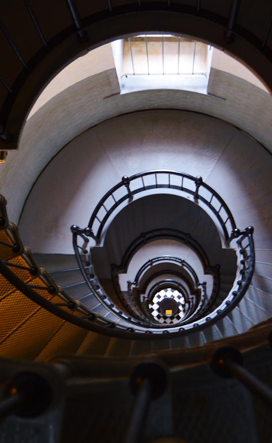 Down The  Lighthouse Stairs Photograph by Warren Thompson