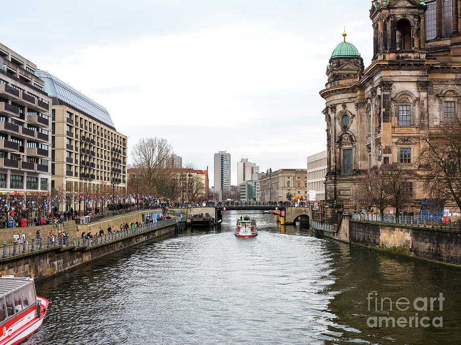 Down the River Spree in Berlin Photograph by John Rizzuto