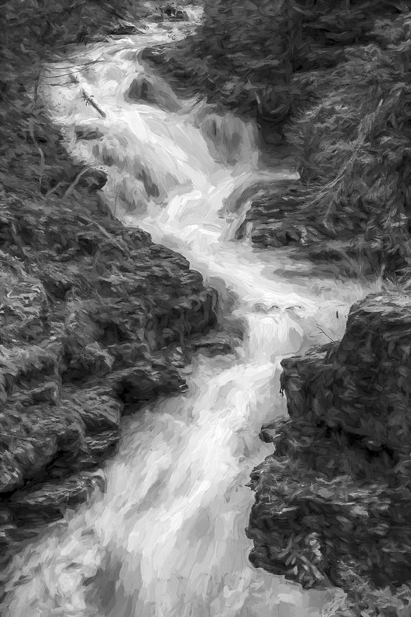 Down the Stream II Digital Art by Jon Glaser