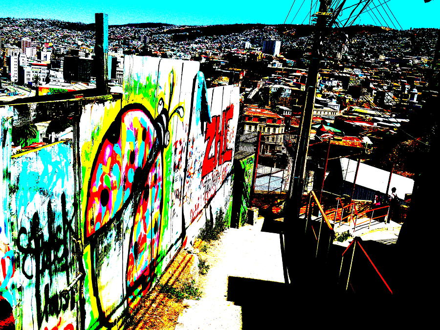 Down to Valparaiso  Photograph by Funkpix Photo Hunter