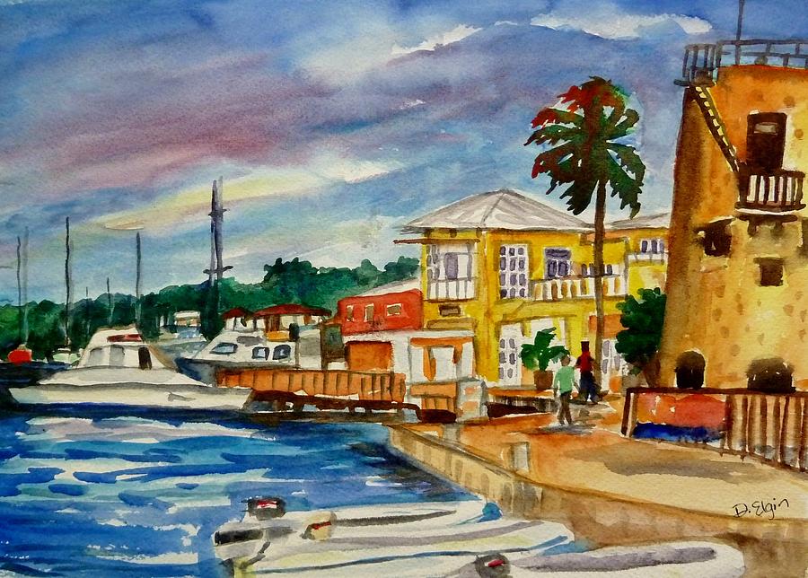 Down Town St Croix Painting