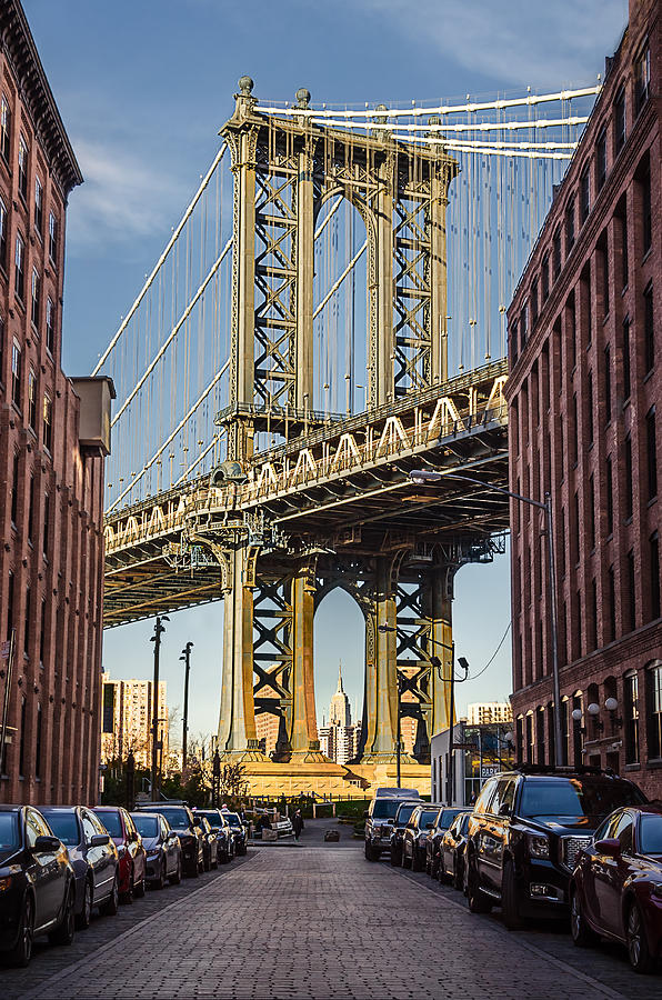 Dumbo - Down Under Manhattan Bridge Overpass - Color Photograph By Kim 