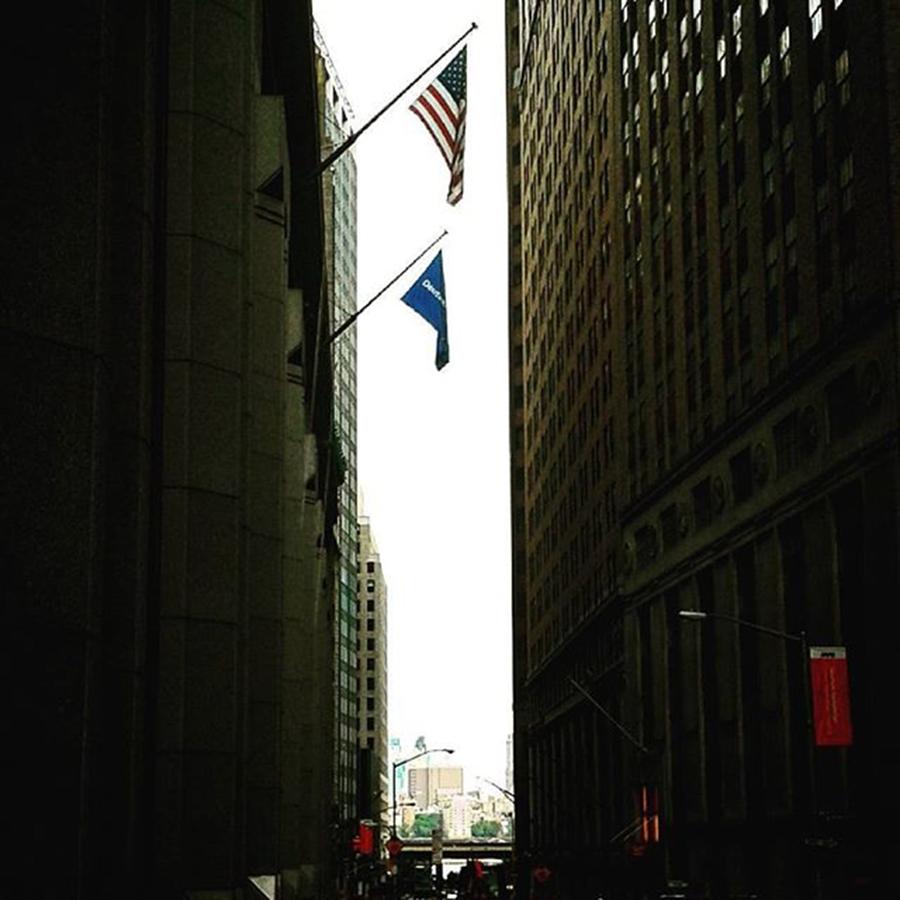New York City Photograph - Down Wall St. #brooklyn #newyorkcity by Christopher M Moll