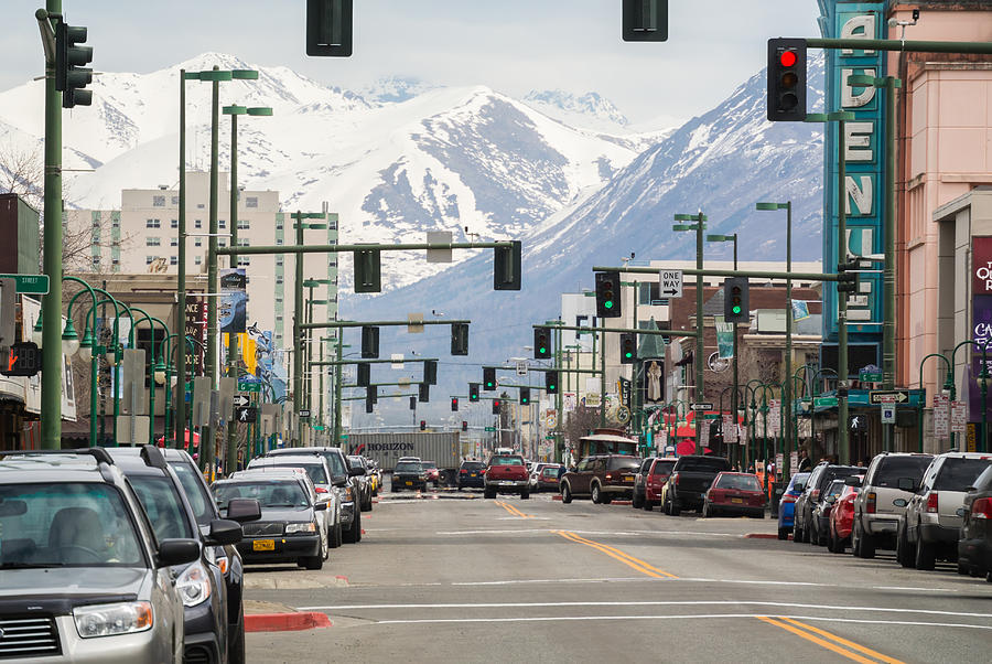 Downtown Anchorage  Photograph by Charles McCleanon