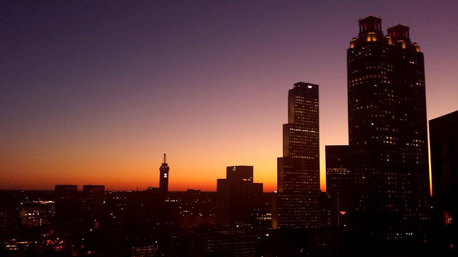 Downtown Atlanta Sunset Photograph by Kenny Glover