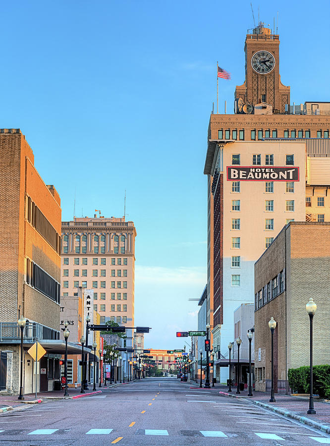 Beaumont Photograph - Downtown Beaumont Texas by JC Findley