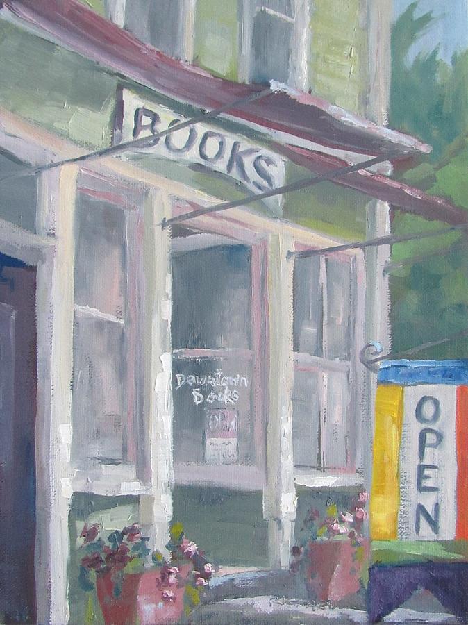 Book Painting - Downtown Books Four by Susan Richardson