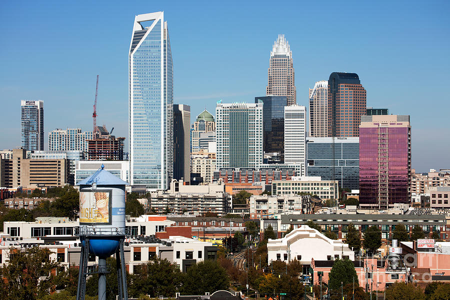 Downtown Charlotte North Carolina from the South End Photograph by Bill
