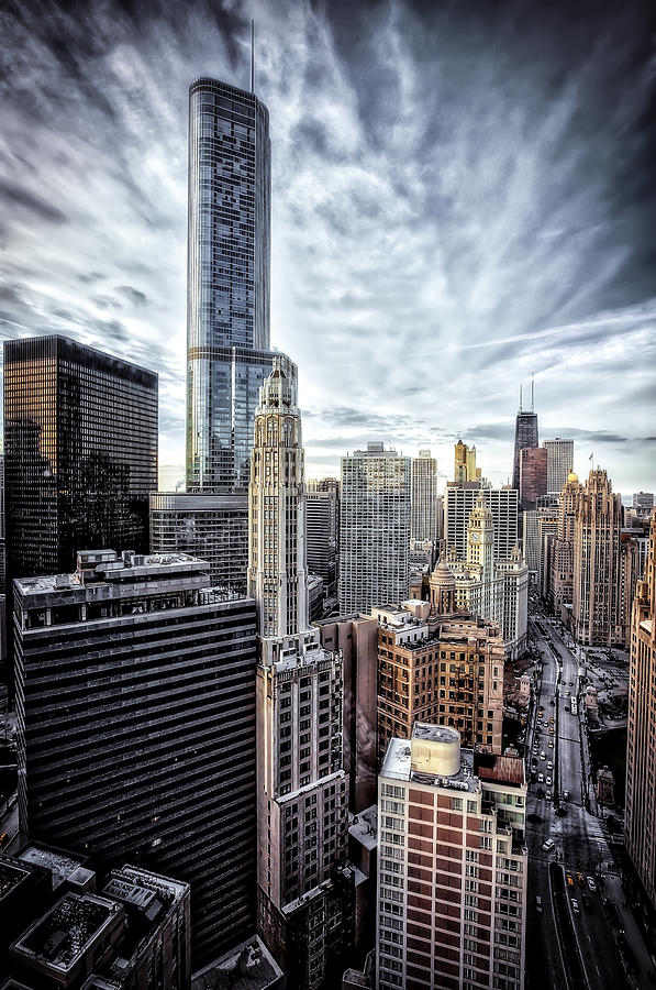 Downtown Chicago Cityscape 1  Photograph by Jennifer Rondinelli Reilly - Fine Art Photography