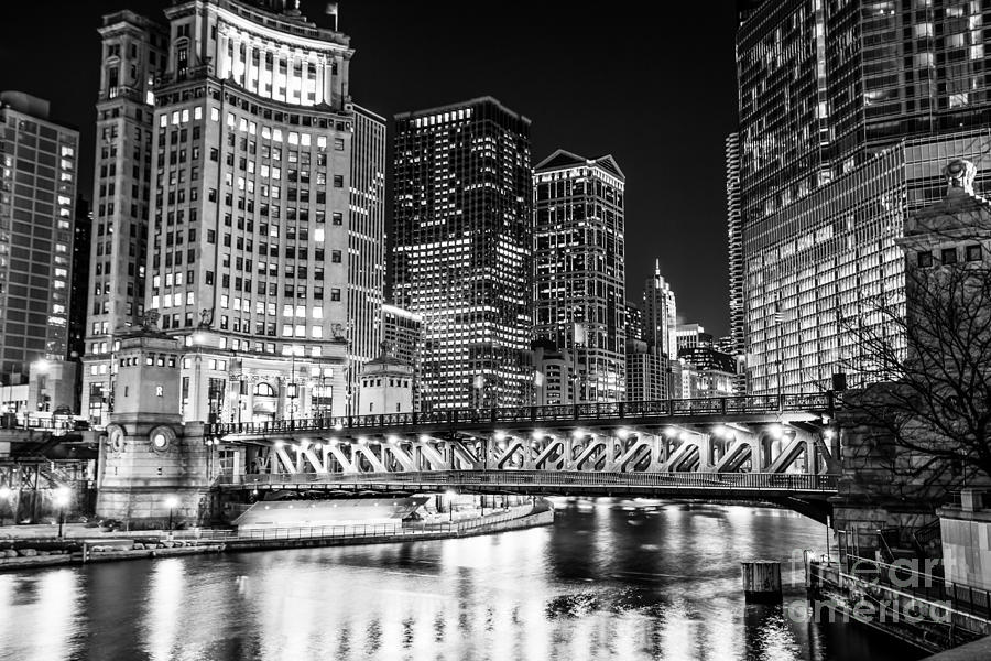 Downtown Chicago Michigan Avenue Bridge Picture Photograph by Paul Velgos