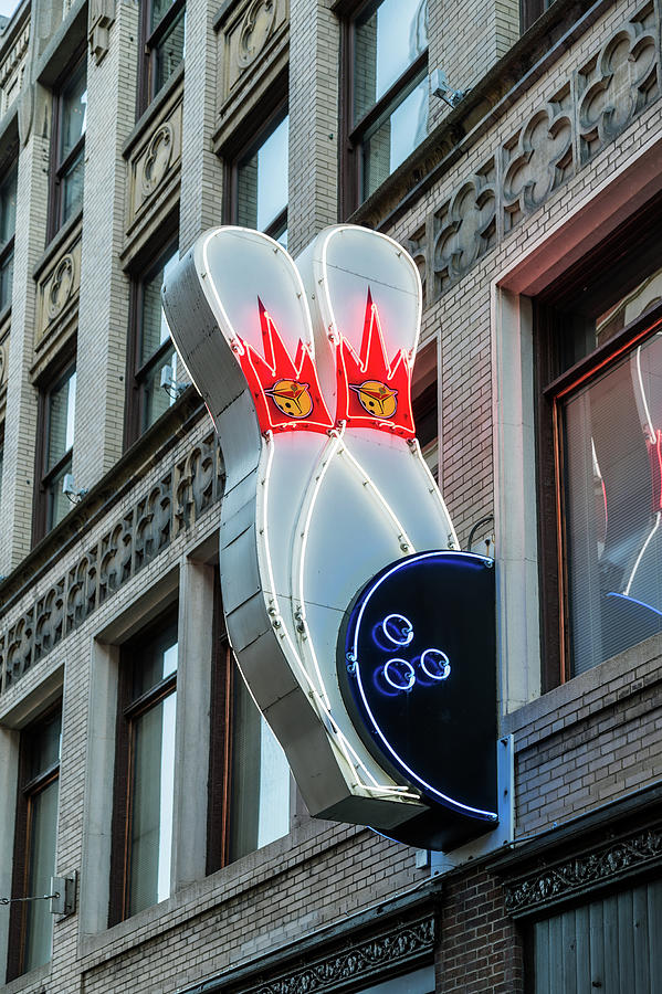 Downtown Cleveland Bowling Alley Photograph by Mountain Dreams