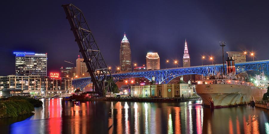 Downtown Cleveland Photograph by Frozen in Time Fine Art Photography