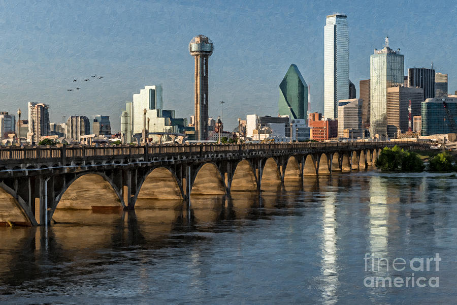 Downtown Dallas Bridge Photograph by Tamyra Ayles